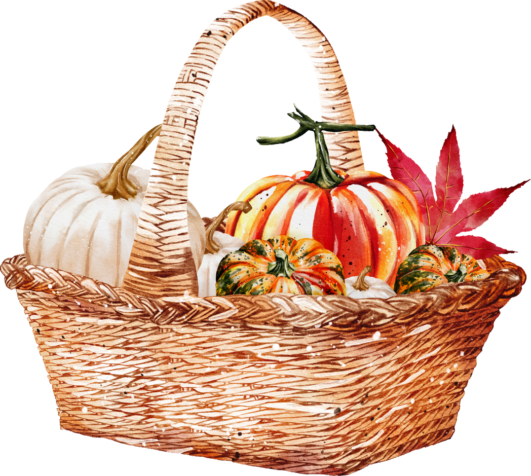 Watercolor Autumn Pumpkin